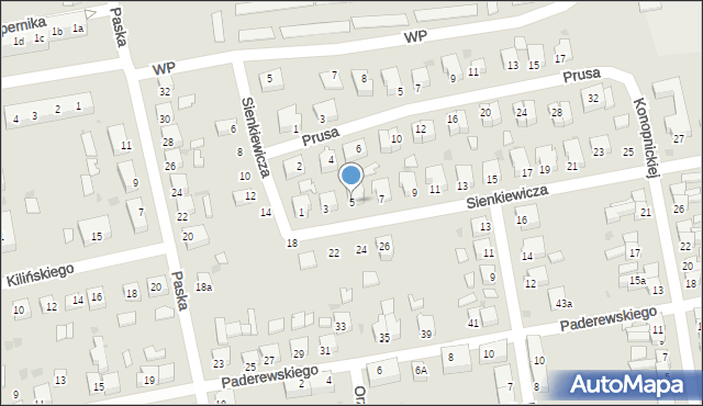 Sulęcin, Sienkiewicza Henryka, 5, mapa Sulęcin