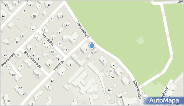 Świdnica, Sikorskiego Władysława, gen., 9, mapa Świdnicy