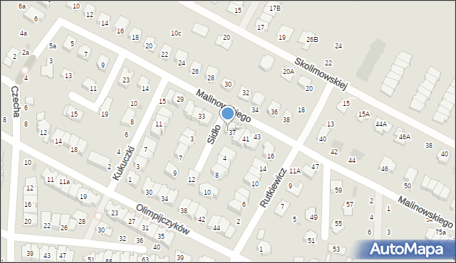 Świdnik, Sidło Janusza, 2, mapa Świdnika