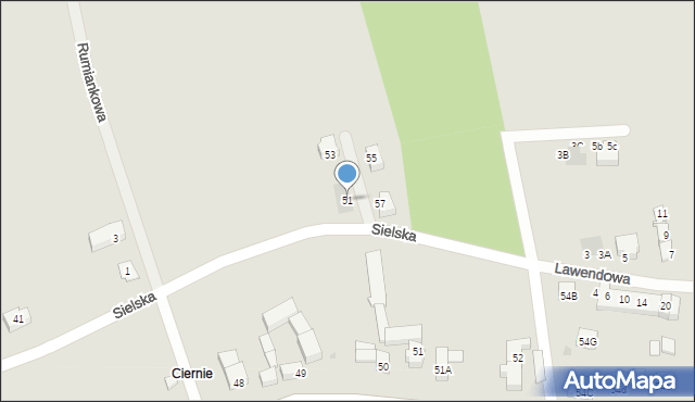 Świebodzice, Sielska, 51, mapa Świebodzice
