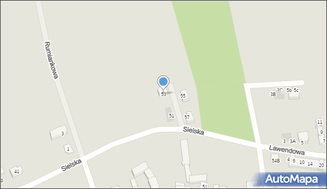 Świebodzice, Sielska, 53, mapa Świebodzice