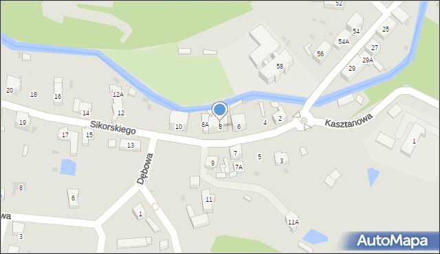 Świebodzice, Sikorskiego Władysława, gen., 8, mapa Świebodzice