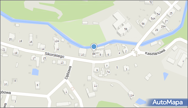 Świebodzice, Sikorskiego Władysława, gen., 8A, mapa Świebodzice