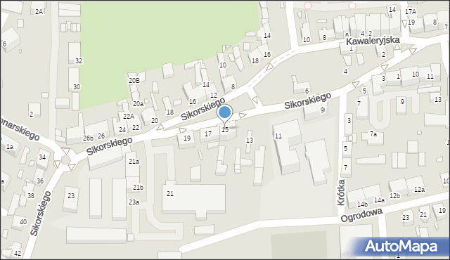 Świebodzin, Sikorskiego Władysława, gen., 15, mapa Świebodzin