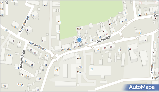 Świebodzin, Sikorskiego Władysława, gen., 22, mapa Świebodzin