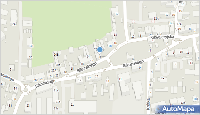 Świebodzin, Sikorskiego Władysława, gen., 8, mapa Świebodzin