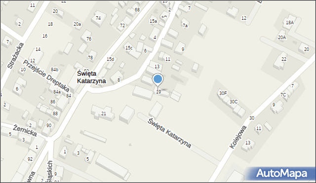 Święta Katarzyna, Sienkiewicza Henryka, 19, mapa Święta Katarzyna