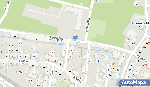 Świętochłowice, Sikorskiego Władysława, gen., 3, mapa Świętochłowice