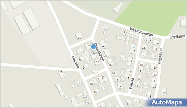 Szamocin, Sikorskiego Władysława, gen., 23, mapa Szamocin