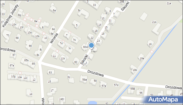 Szczecin, Sikorki, 29, mapa Szczecina