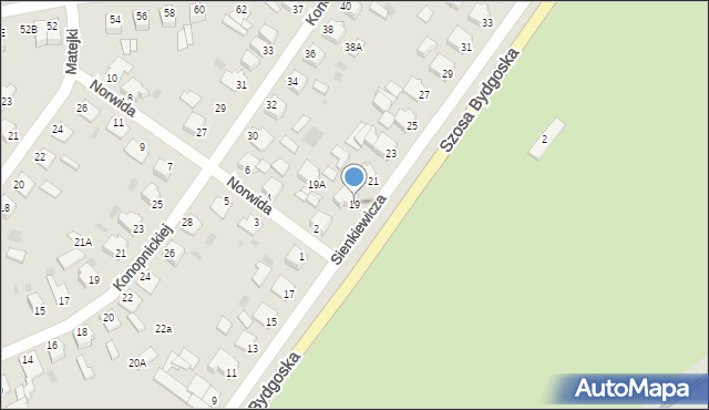 Szubin, Sienkiewicza Henryka, 19, mapa Szubin