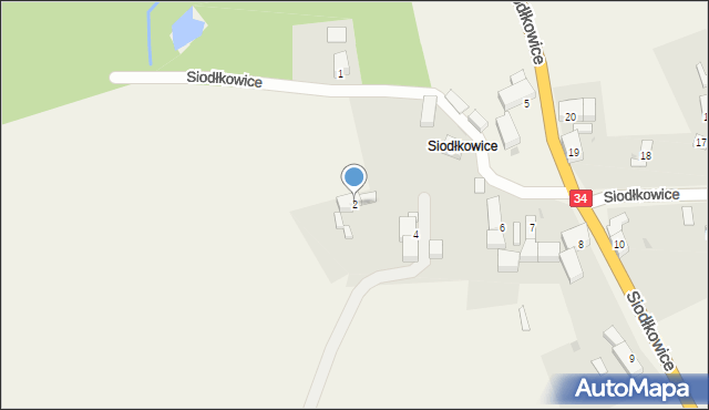 Szymanów, Siodłkowice, 2, mapa Szymanów