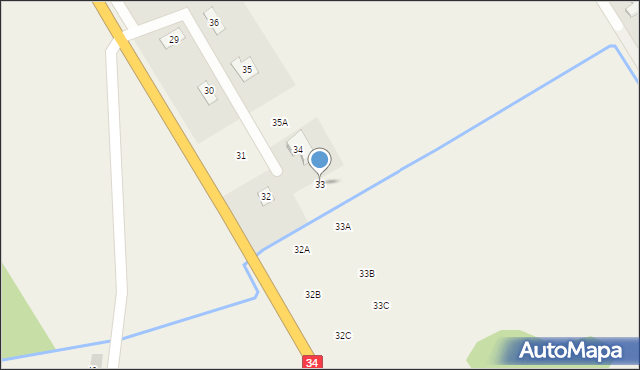 Szymanów, Siodłkowice, 33, mapa Szymanów