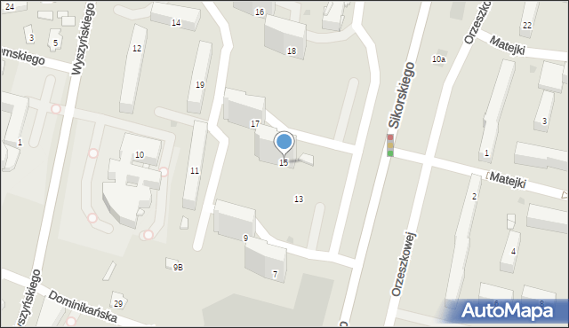 Tarnobrzeg, Sikorskiego Władysława, gen., 15, mapa Tarnobrzegu