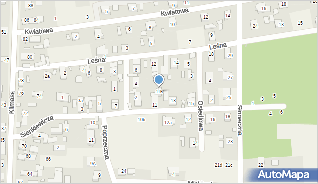 Tarnów Opolski, Sienkiewicza Henryka, 11b, mapa Tarnów Opolski