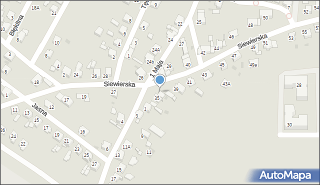 Tarnowskie Góry, Siewierska, 37, mapa Tarnowskie Góry