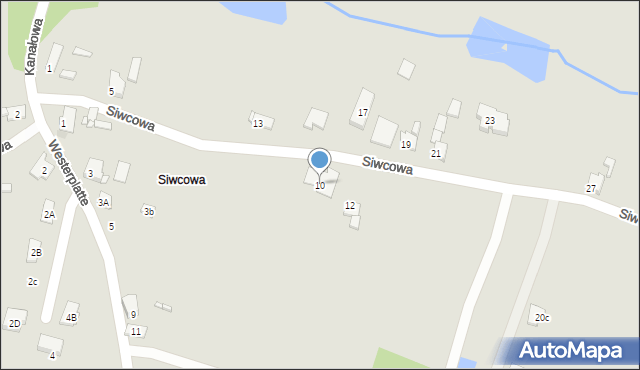 Tarnowskie Góry, Siwcowa, 10, mapa Tarnowskie Góry