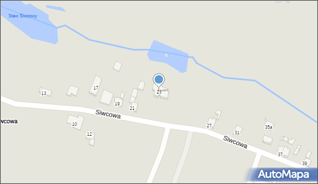 Tarnowskie Góry, Siwcowa, 23, mapa Tarnowskie Góry