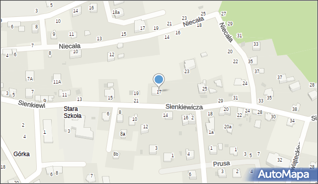 Tenczynek, Sienkiewicza Henryka, 17, mapa Tenczynek