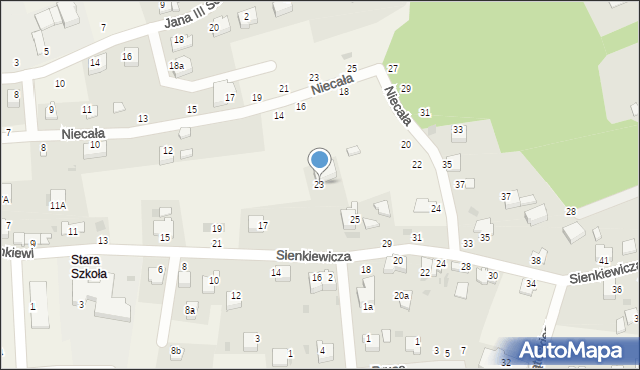 Tenczynek, Sienkiewicza Henryka, 23, mapa Tenczynek