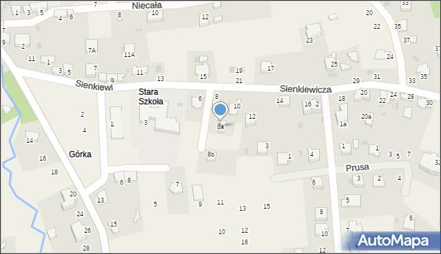 Tenczynek, Sienkiewicza Henryka, 8a, mapa Tenczynek