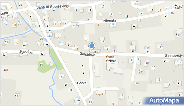 Tenczynek, Sienkiewicza Henryka, 9a, mapa Tenczynek