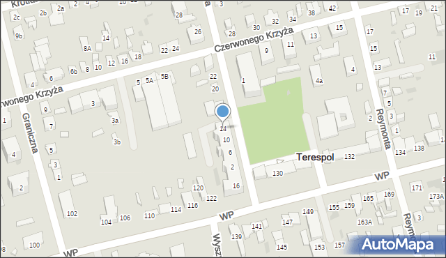 Terespol, Sienkiewicza Henryka, 14, mapa Terespol