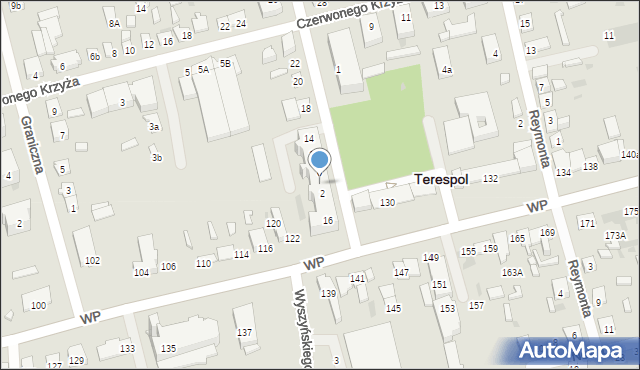 Terespol, Sienkiewicza Henryka, 4, mapa Terespol
