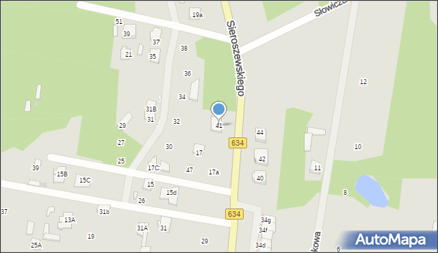 Tłuszcz, Sieroszewskiego Wacława, 41, mapa Tłuszcz