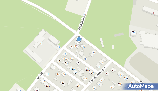 Tomaszów Lubelski, Sienkiewicza Henryka, 39a, mapa Tomaszów Lubelski