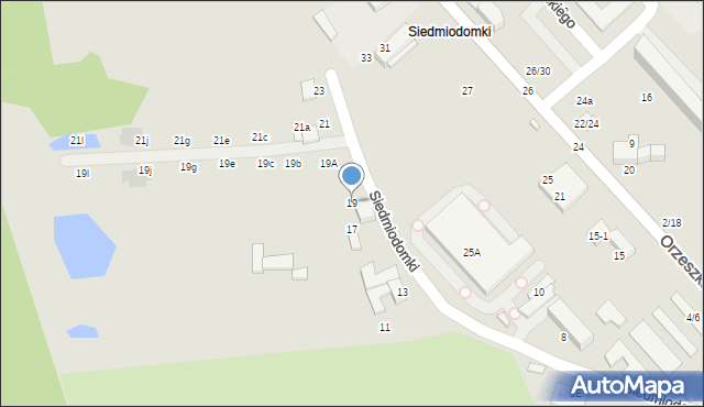 Tomaszów Mazowiecki, Siedmiodomki, 19, mapa Tomaszów Mazowiecki