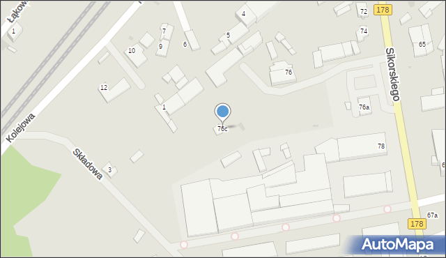 Trzcianka, Sikorskiego Władysława, gen., 76c, mapa Trzcianka