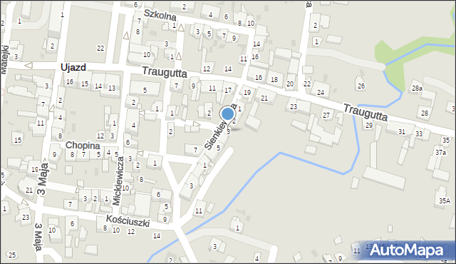 Ujazd, Sienkiewicza Henryka, 3, mapa Ujazd