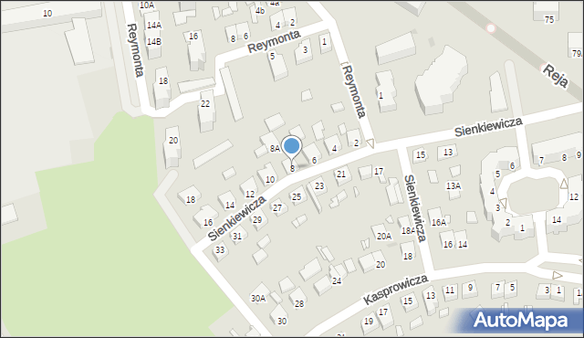 Wągrowiec, Sienkiewicza Henryka, 8, mapa Wągrowiec