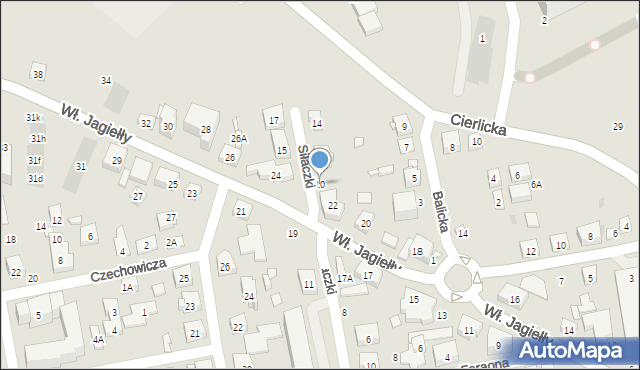 Warszawa, Siłaczki, 10, mapa Warszawy