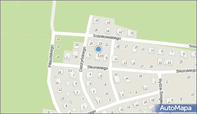 Wasilków, Sikorskiego Władysława, gen., 7, mapa Wasilków