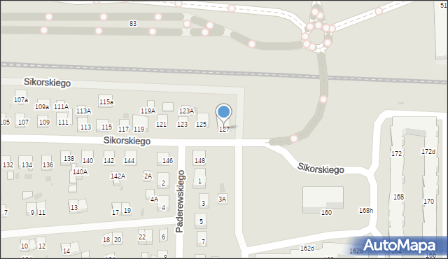 Wejherowo, Sikorskiego Władysława, gen., 127, mapa Wejherowo