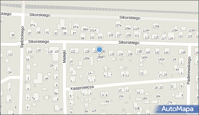 Wejherowo, Sikorskiego Władysława, gen., 130A, mapa Wejherowo