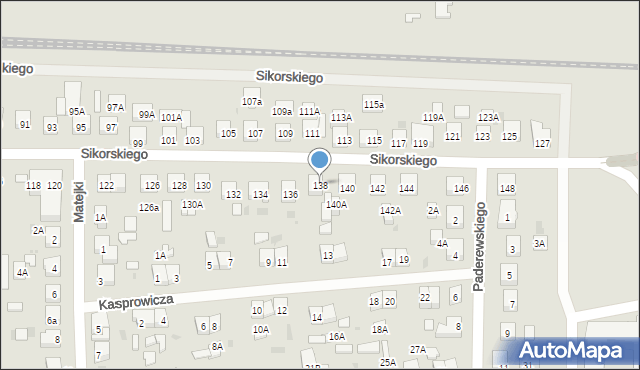 Wejherowo, Sikorskiego Władysława, gen., 138, mapa Wejherowo