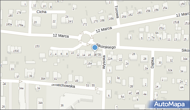 Wejherowo, Sikorskiego Władysława, gen., 18, mapa Wejherowo