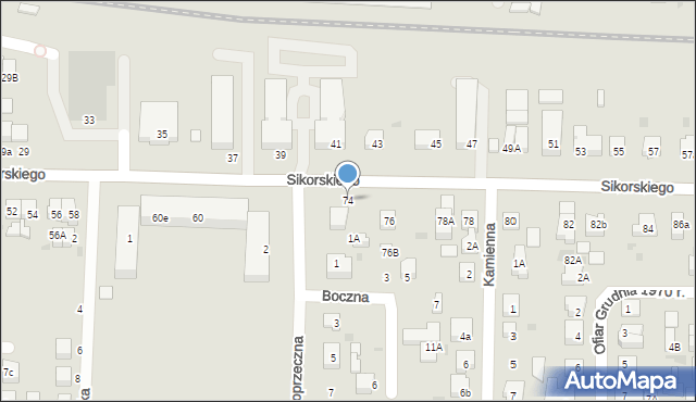 Wejherowo, Sikorskiego Władysława, gen., 74, mapa Wejherowo