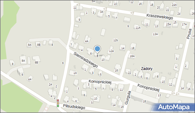 Wieliczka, Siemiradzkiego Henryka, 8, mapa Wieliczka