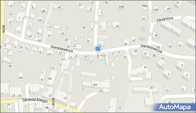 Wieliczka, Sienkiewicza Henryka, 21, mapa Wieliczka