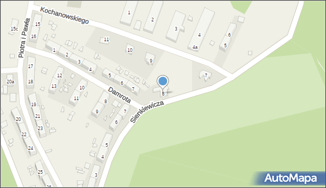 Wilków-Osiedle, Sienkiewicza Henryka, 8, mapa Wilków-Osiedle