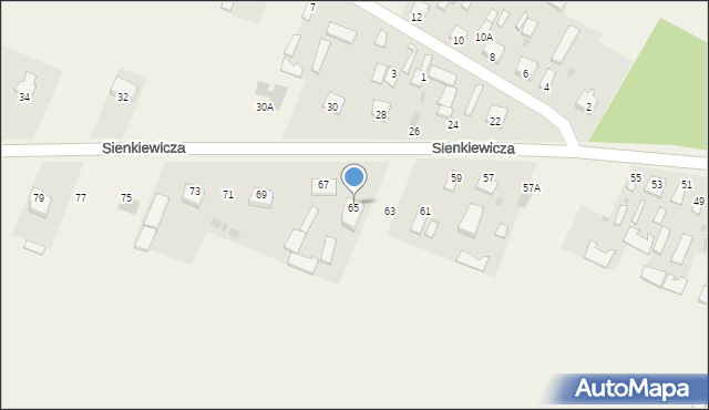 Wojcieszków, Sienkiewicza Henryka, 59A, mapa Wojcieszków