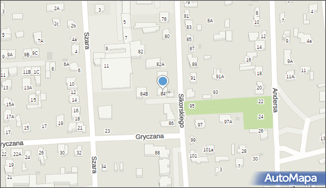 Wołomin, Sikorskiego Władysława, gen., 84, mapa Wołomin