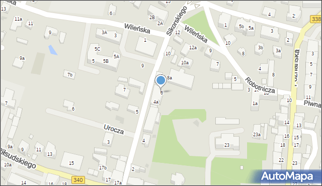 Wołów, Sikorskiego Władysława, gen., 6, mapa Wołów