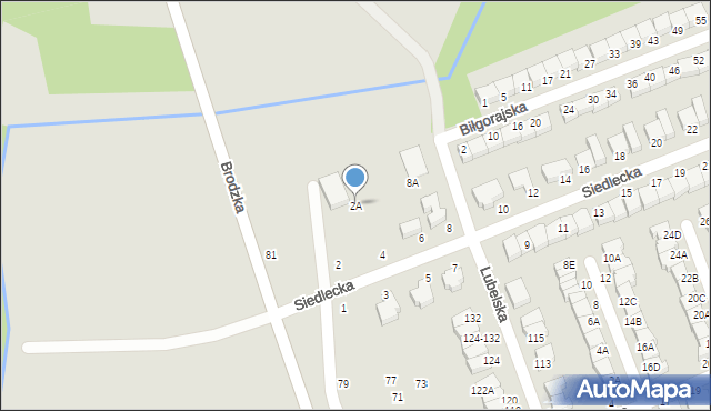 Wrocław, Siedlecka, 2A, mapa Wrocławia