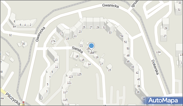 Wrocław, Sielska, 19A, mapa Wrocławia