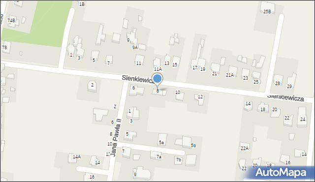 Wymysłów, Sienkiewicza Henryka, 8, mapa Wymysłów